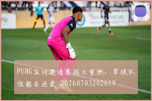 PUBG亚洲邀请赛战火重燃，草根队伍能否逆袭_20260703202619